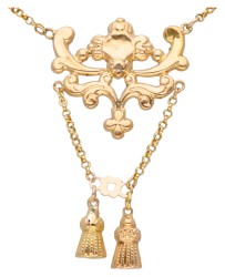 Antiek Frans 18K geelgouden collier.