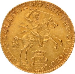 Gouden rijder van 14 gulden. Zeeland. 1760. Zeer Fraai / Prachtig.