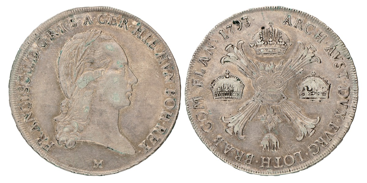 Italian states. Milan. Joseph II. Crocione. 1793 M.