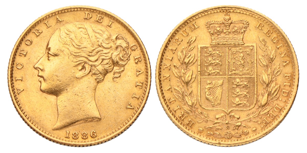 Australia. Victoria. sovereign. 1886 S.