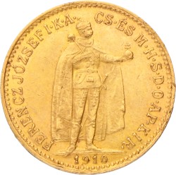 Hungary. Franz joseph. 10 Korona. 1910.