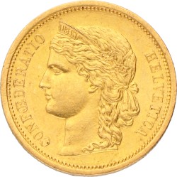 Switzerland. 20 Francs. 1883.