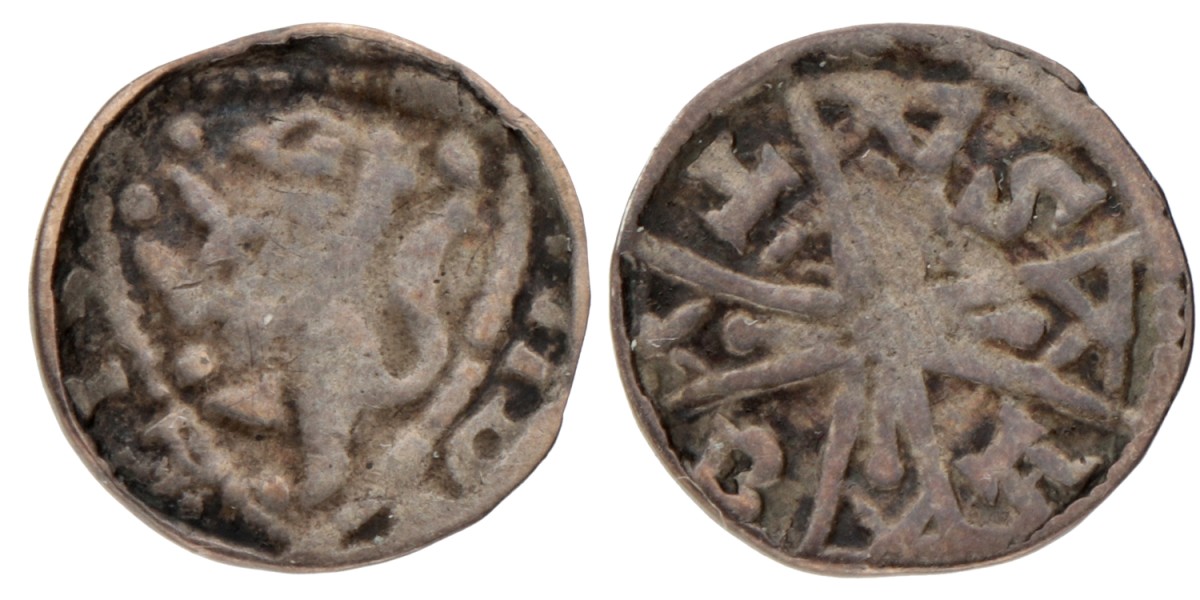 Denier. Brabant. Henri II of III. Z.j. (1235 - 1261). Fraai +.