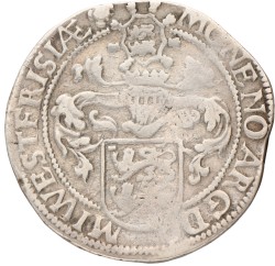 Halve gehelmde rijksdaalder of prinsendaalder. West-Friesland. 159(8). Fraai.