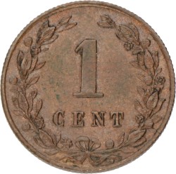 1 Cent. Willem III. 1881. UNC -.