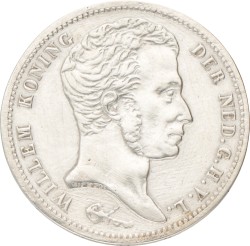 1 Gulden. Willem I. 1837. Prachtig.