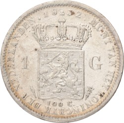 1 Gulden. Willem I. 1832. Zeer Fraai.