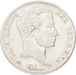 ½ Gulden. Willem I. 1830/2_ B. Zeer Fraai.