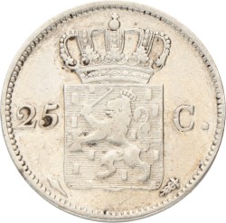 25 Cent. Willem I. 1830 U. Zeer Fraai.