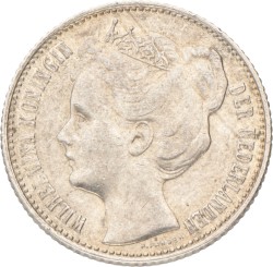 ½ Gulden. Wilhelmina. 1908. Prachtig -.