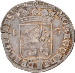 1 gulden - Generaliteits. Overijssel. 1725. Fraai / Zeer Fraai.