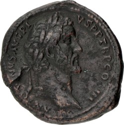 Roman Empire. Antonius Pius. As. N.D. (138 - 161 AD).