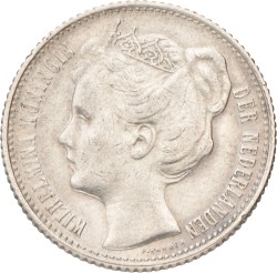 ½ Gulden. Wilhelmina. 1905. Prachtig -.