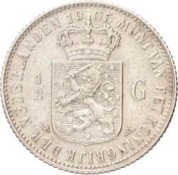 ½ Gulden. Wilhelmina. 1905. Prachtig -.