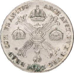 Austria. Franz II. Kronenthaler. 1793 B.