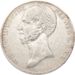 2½ Gulden. Willem II. 1845. Prachtig -.