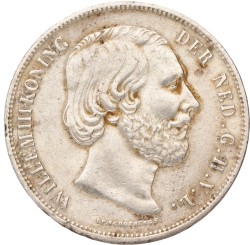 2½ Gulden. Willem III. 1859. Prachtig -.