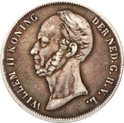 2½ Gulden. Willem II. 1847. Zeer Fraai.