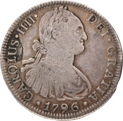 Spain. Kingdom. Charles IV. 8 Reales. 1796.