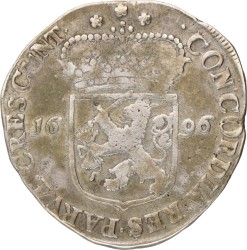 Zilveren Dukaat. Zeeland. 1696. Zeer Fraai -.