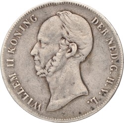 2½ Gulden. Willem II. 1848. Zeer Fraai +.