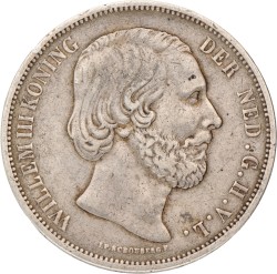 2½ Gulden. Willem III. 1867. Zeer Fraai +.