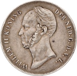 2½ Gulden. Willem II. 1848. Zeer Fraai +.