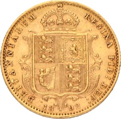 Australia. Victoria. ½ Sovereign. 1892.