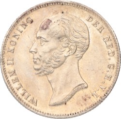 ½ Gulden. Willem II. 1848. Prachtig +.