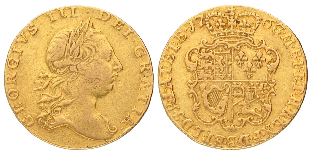 Great Britain. George III. Guinea. 1763.