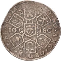 Dubbele daalder van 10 schelling. Zeeland. 16(..). Fraai / Zeer Fraai.