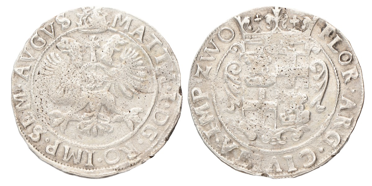 Florijn van 28 stuiver. Zwolle. Matthias I. Z.j. (1637 - 1638). Fraai / Zeer Fraai.
