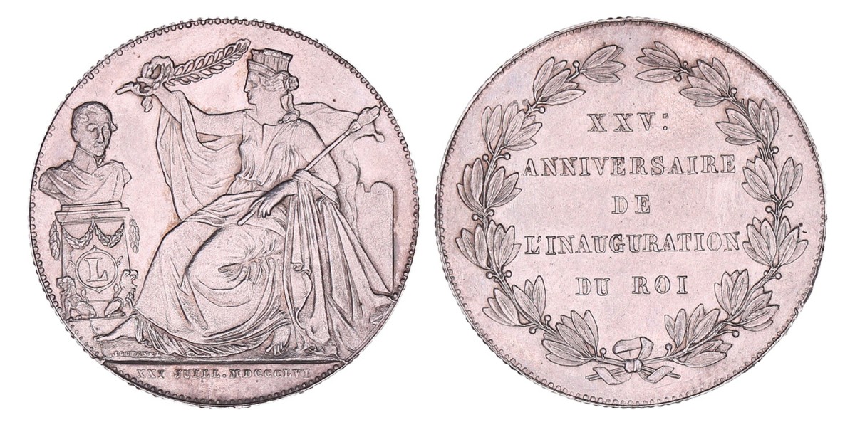 Belgium. Leopold I. 2 Francs. 1856.