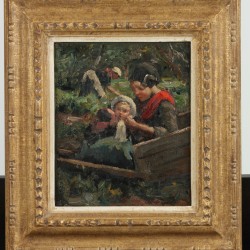Otto Willem Albertus 'Albert' Roelofs (Schaarbeek 1877 - 1920 Den Haag), In de moestuin, Staphorst.