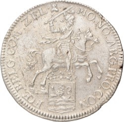 Dukaton of zilveren rijder. Zeeland. 1757. Zeer Fraai +.