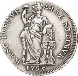 1 gulden - Generaliteits. Gelderland. 1795. Zeer Fraai.