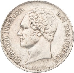 Belgium. Leopold I. 2½ Francs. 1848 - klein hoofd.