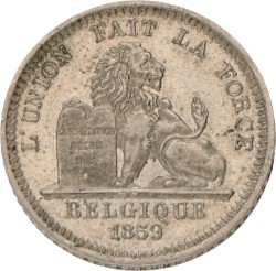 Belgium. Leopold I. 5 Centimes - Pattern. 1859.