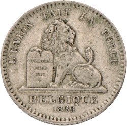 Belgium. Leopold I. 20 Centimes - Pattern. 1859.