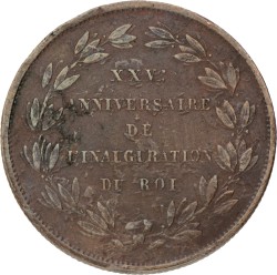 Belgium. Leopold I. 5 Centimes - 25th anniversary of the inaugeration of Leopold I. 1856. Zeer Fraai +.