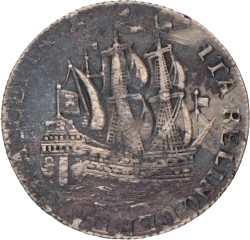 Scheepjesschelling van 6 stuiver. Zeeland. 1761. Fraai / Zeer Fraai.