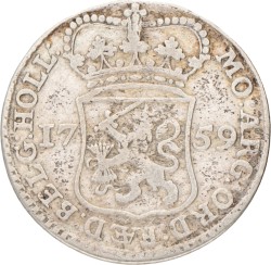 Muntmeesterpenning. Holland. 1759. Fraai / Zeer Fraai.