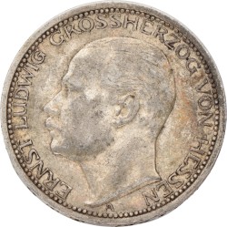 German states. Hessen. Ernst Lüdwich. 3 Mark. 1910 A.