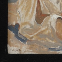 Belgische School, Portret van een Noord Afrikaanse.