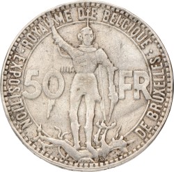 Belgium. Leopold III. 50 Francs. 1935 FR.