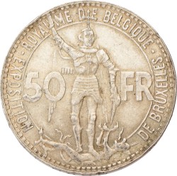 Belgium. Leopold III. 50 Francs. 1935 FR.