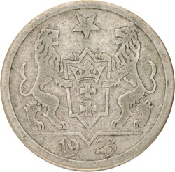 Poland. Free city of Danzig. 2 Gulden. 1923.