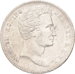 ½ Gulden. Nederlands-Indië. Willem I. 1826. Zeer Fraai +.