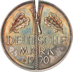 Germany. 1990. Satire Medal of the reunion.