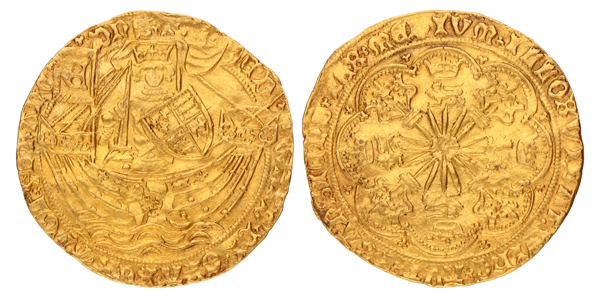 Great Britain. London. Edward IV. Ryal or rose-noble. N.D. (1464 - 1470).